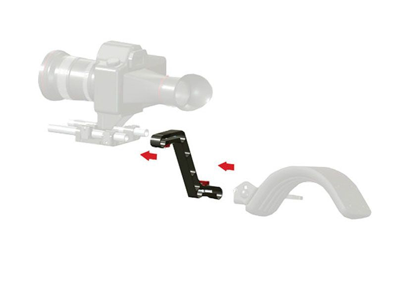 Vocas 15mm High Offset Bracket for Shoulder Support