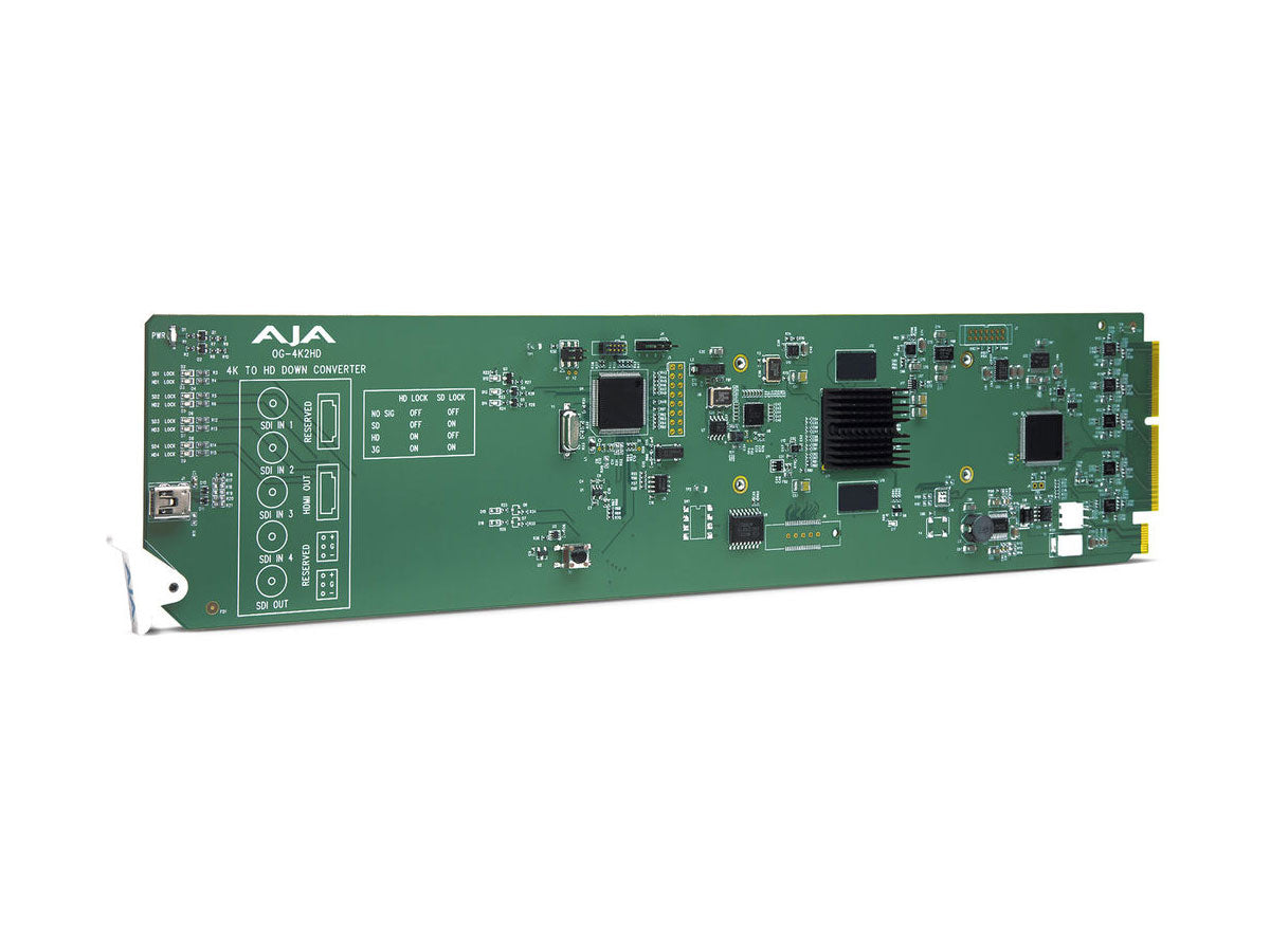 AJA OG-4K2HD (OG4K2HD) OpenGear 4K/UltraHD-SDI to 3G-SDI Down-Converter with DashBoard support