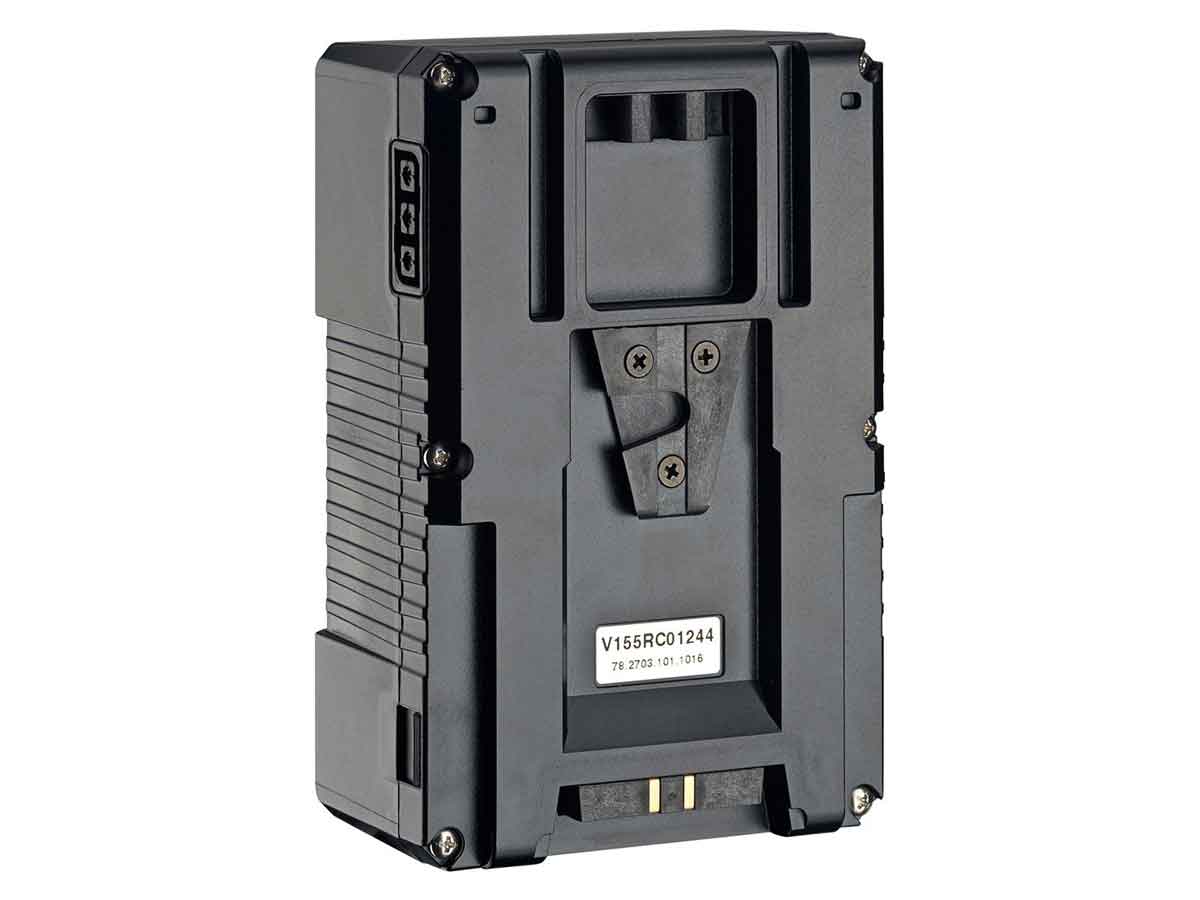 Bebob V155RM-CINE V-Mount High Draw Li-Ion Battery 14.4v/10.8Ah with USB and D-Tap Connectors