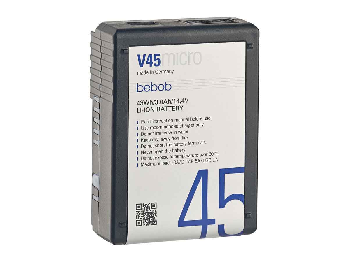 Bebob V45micro V-Mount Lithium-Ion Battery - 14.4V / 3.0Ah