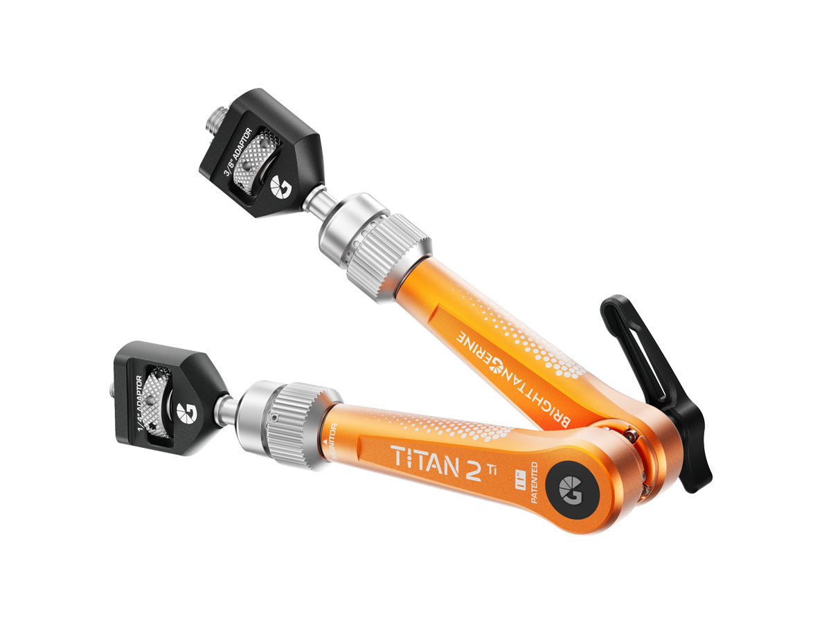 Bright Tangerine Titan Arm 2 Ti (3/8" AT - 1/4" AT) - Tangerine