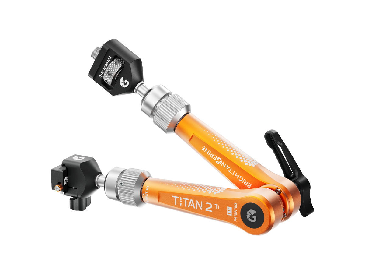 Bright Tangerine Titan Arm 2 Ti (3/8" AT - NATO QR) - Tangerine