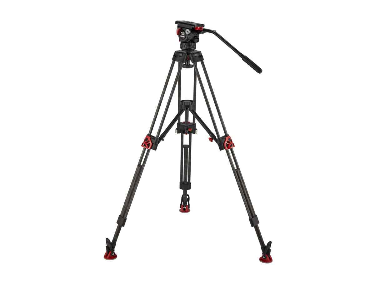 CamGear Carbon Fibre Tripod System with Elite 8 Fluid Head and Mid-Level Spreader