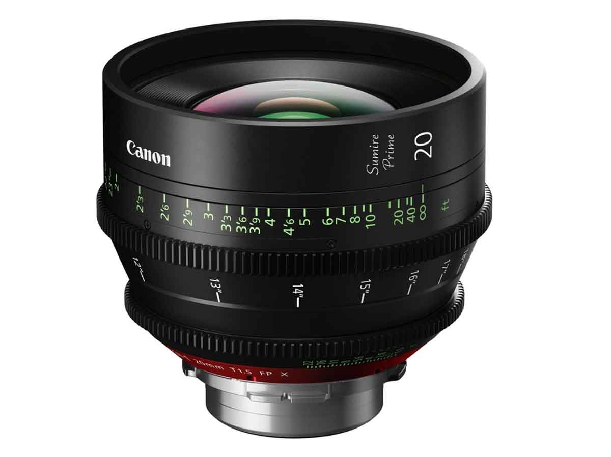 Canon CN-E20mm T1.5 FP X Sumire Cinema PL Mount Prime Lens