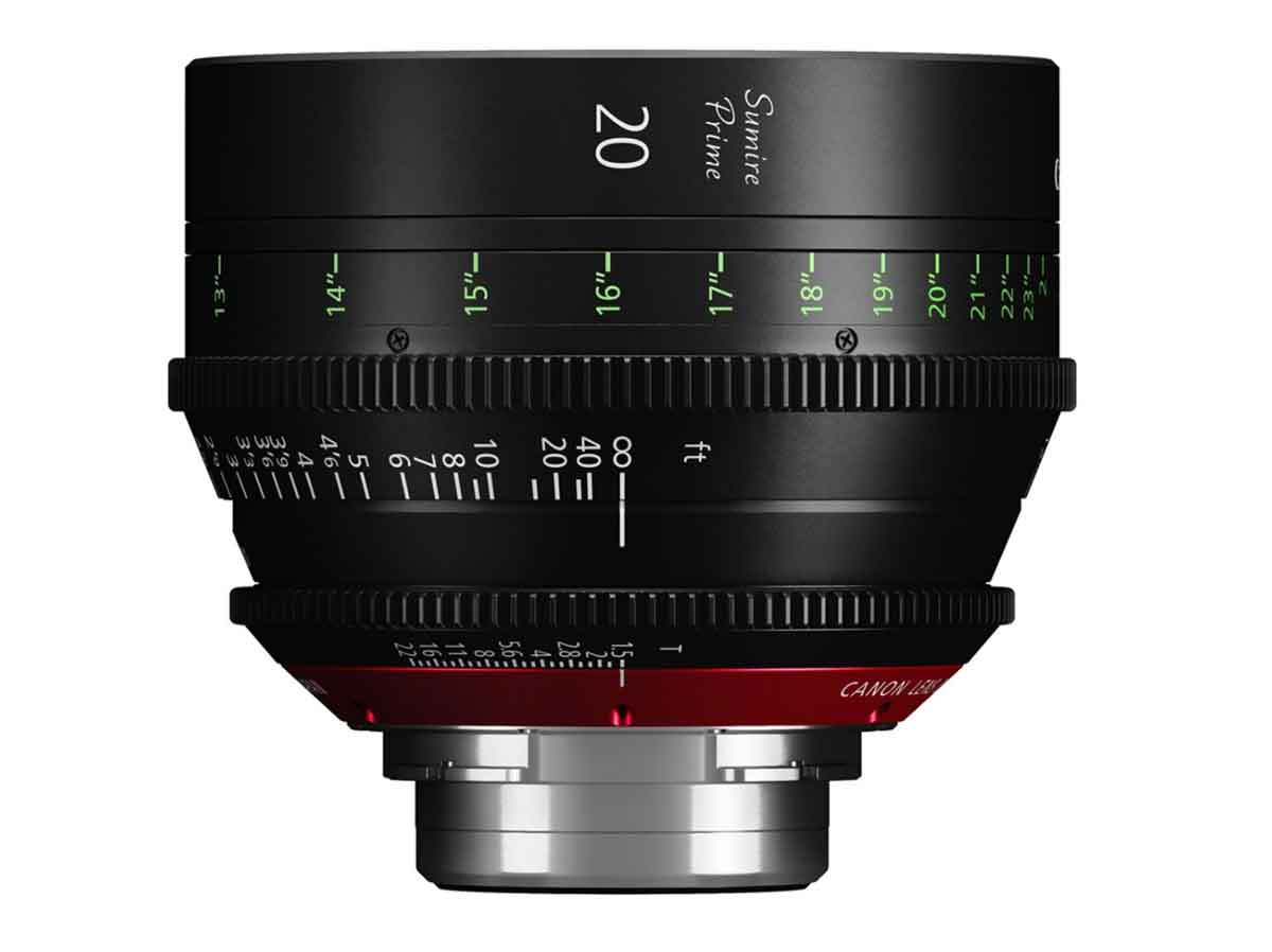 Canon CN-E20mm T1.5 FP X Sumire Cinema PL Mount Prime Lens