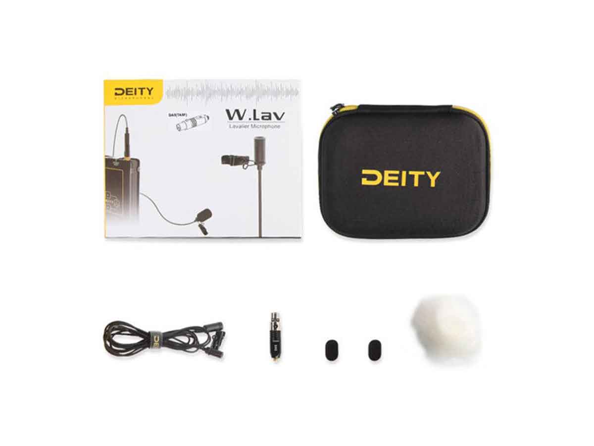Deity Microphones W.Lav DA35 Bundle Omnidirectional Lavalier Microphone with Microdot to Locking 3.5mm Adapter