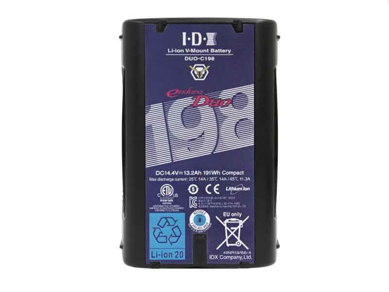 IDX 4 x DUO-C198P Batteries, 1 x VL-4Se Simultaneous Charger