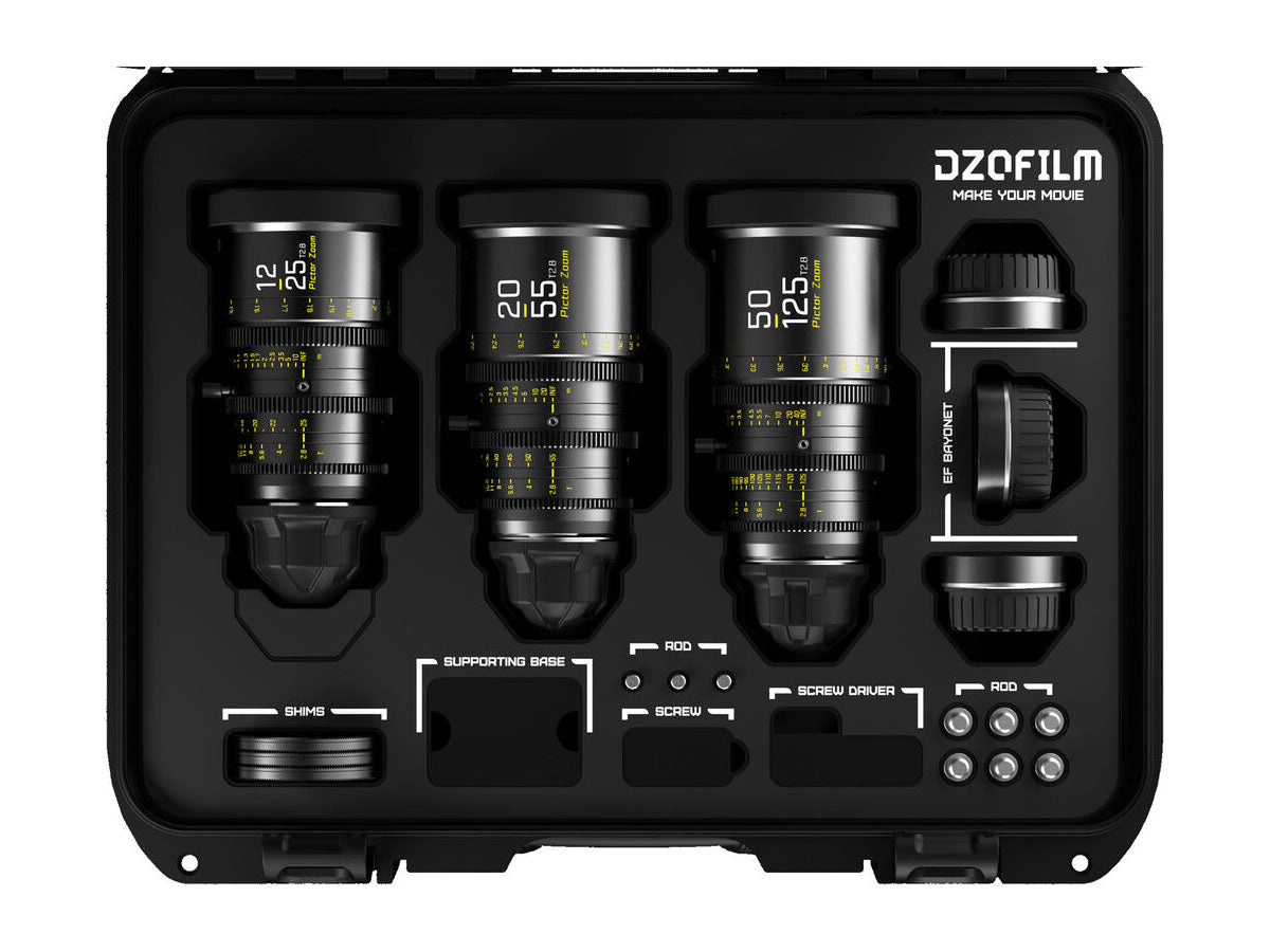 DZOFILM Pictor 12-25 / 20-55 / 50-125mm Kit - Black