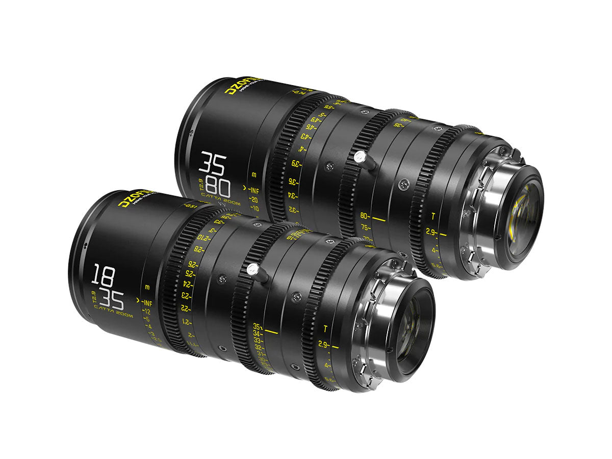 DZOFILM CATTA ACE 18-35 & 35-80mm T2.9 Lens Bundle - PL/EF Interchangeable Mount