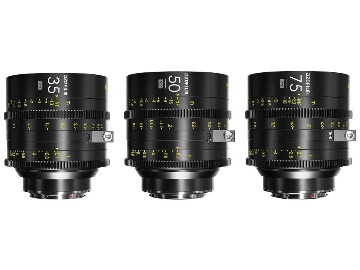DZOFILM VESPID Cyber Full Frame 3-Lens Kit (35/50/75mm)