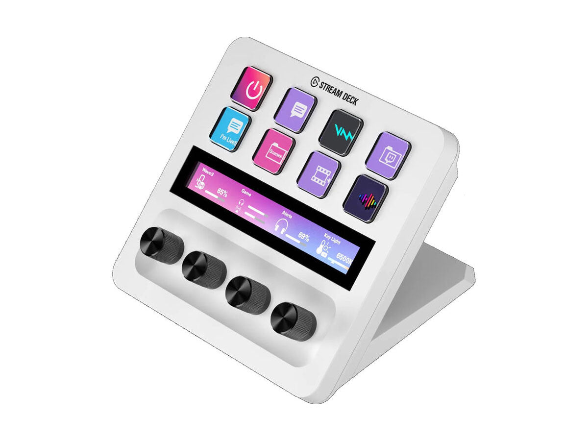 Elgato Stream Deck + (White) Customisable Control Console