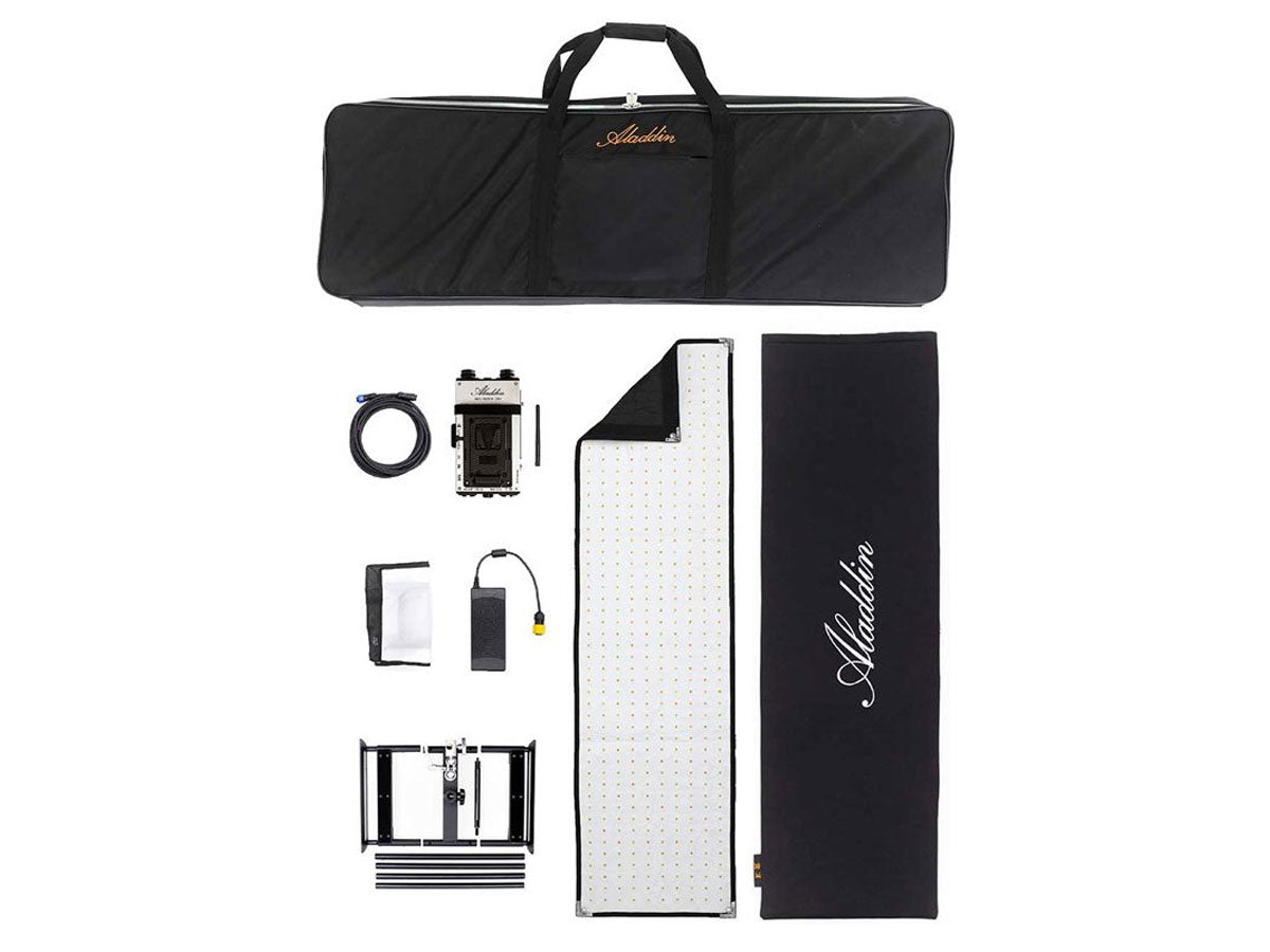 Aladdin BI-FABRIC 4 Kit (200W Bi-Color) w/ V-Mount and Kit Case