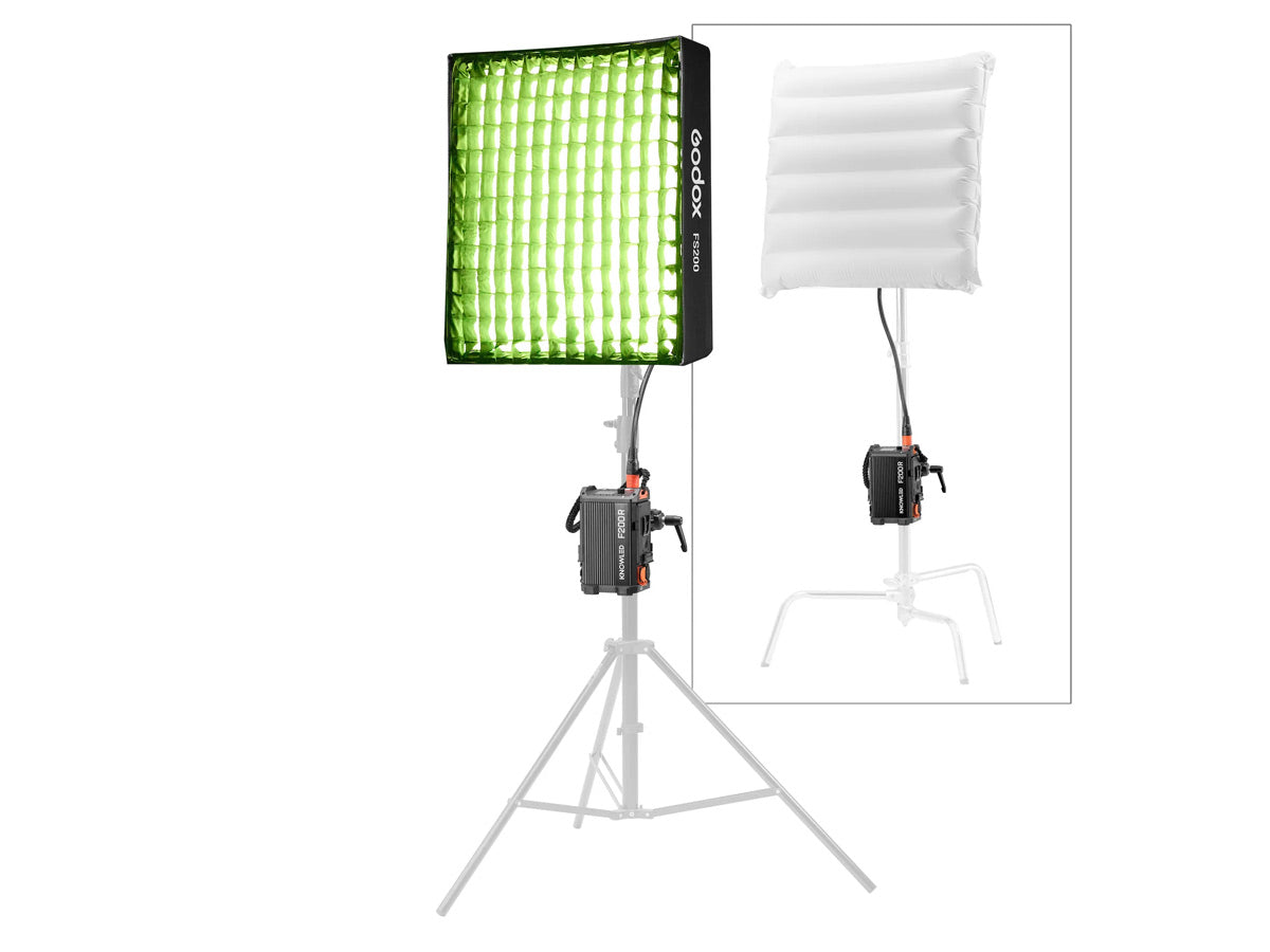 Godox KNOWLED F200R Flexible RGB LED Light with FA200 Air Softbox