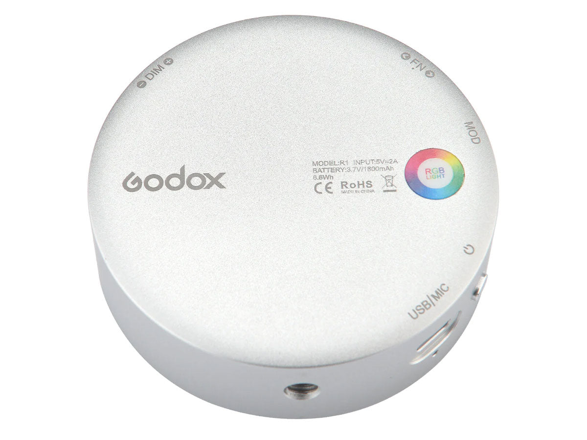 Godox R1 Round RGB Lightweight LED Light