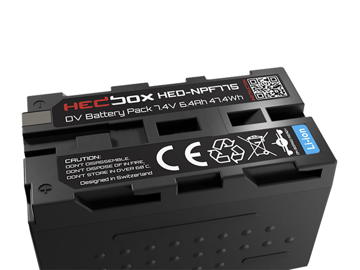Hedbox NPF775 SMART Li-Ion Battery for SONY NPF - 6400mAh