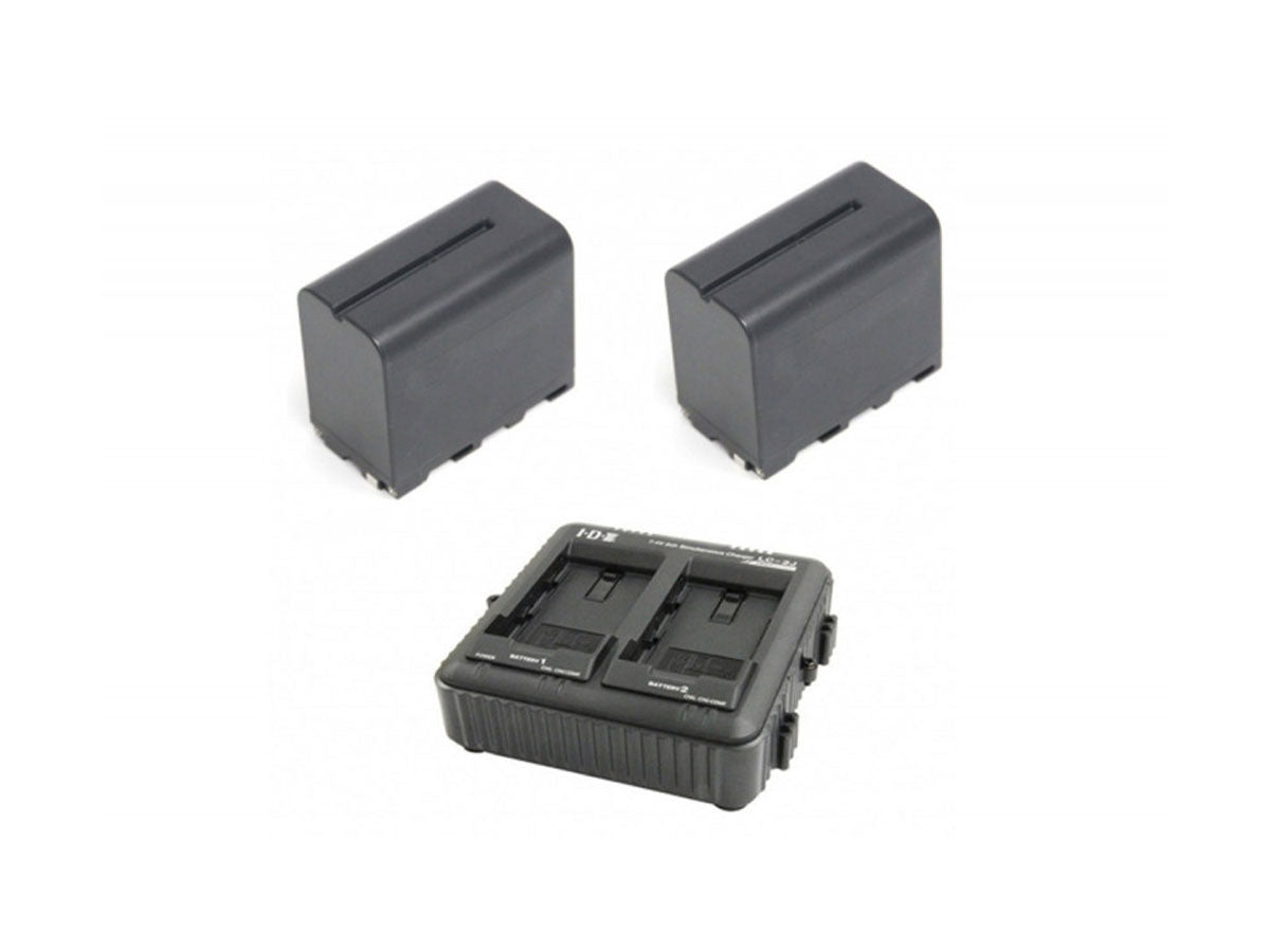 IDX SP-2F Kit - 2x SL-F70 Batteries, 1x LC-2A Charger