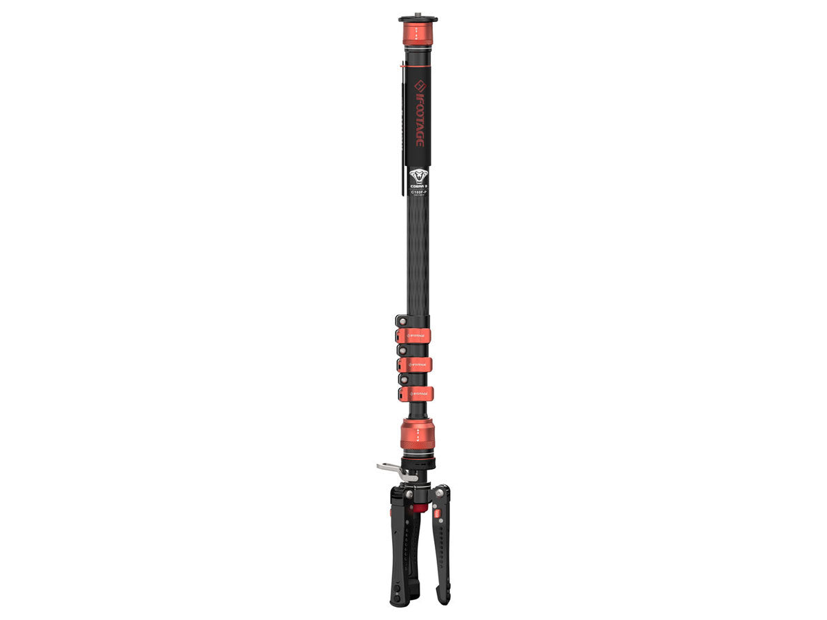 iFootage Cobra 3 C180F-P Carbon Fiber Flip Lock Pedal Monopod
