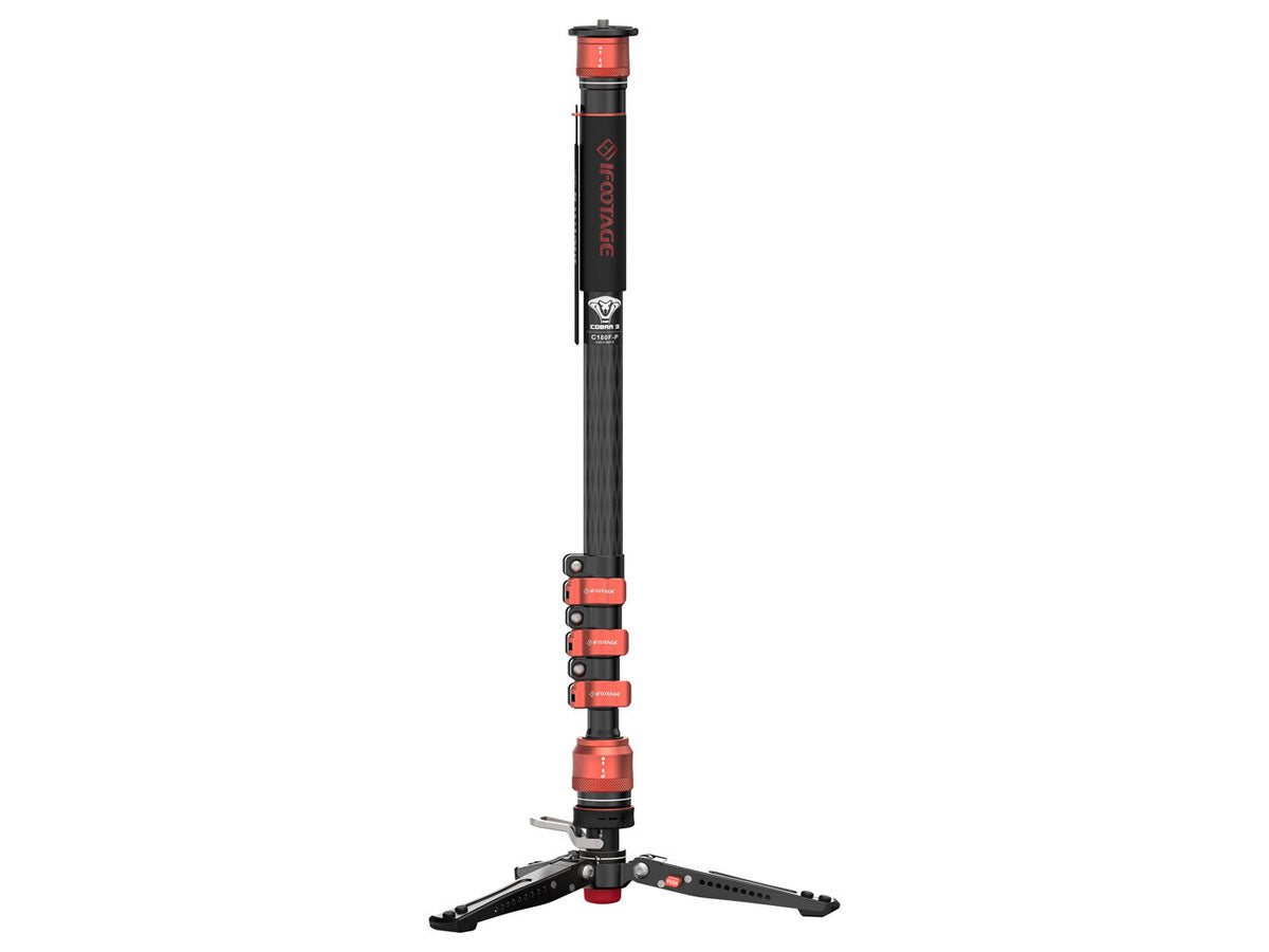 iFootage Cobra 3 C180F-P Carbon Fiber Flip Lock Pedal Monopod