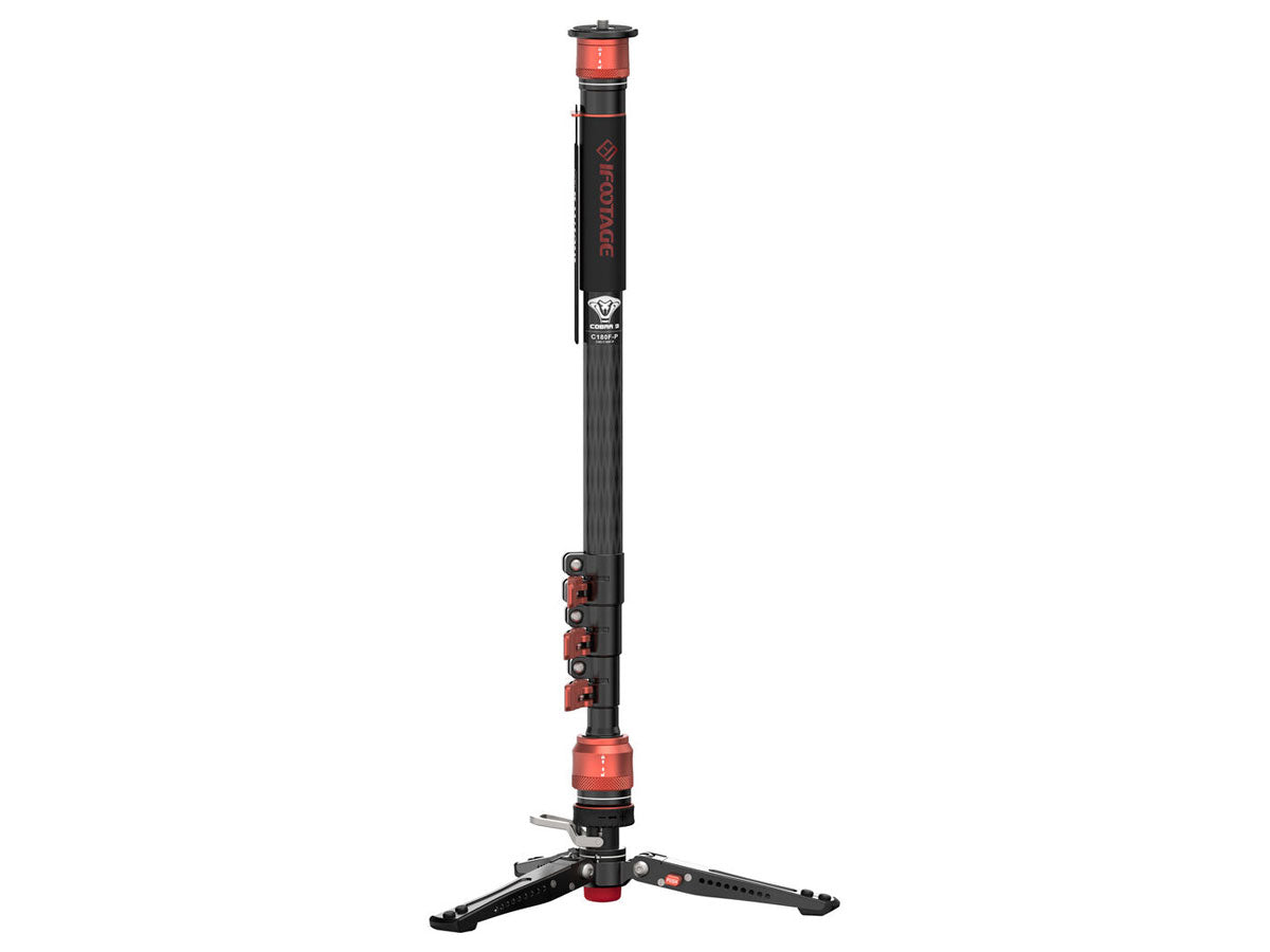 iFootage Cobra 3 C180F-P Carbon Fiber Flip Lock Pedal Monopod