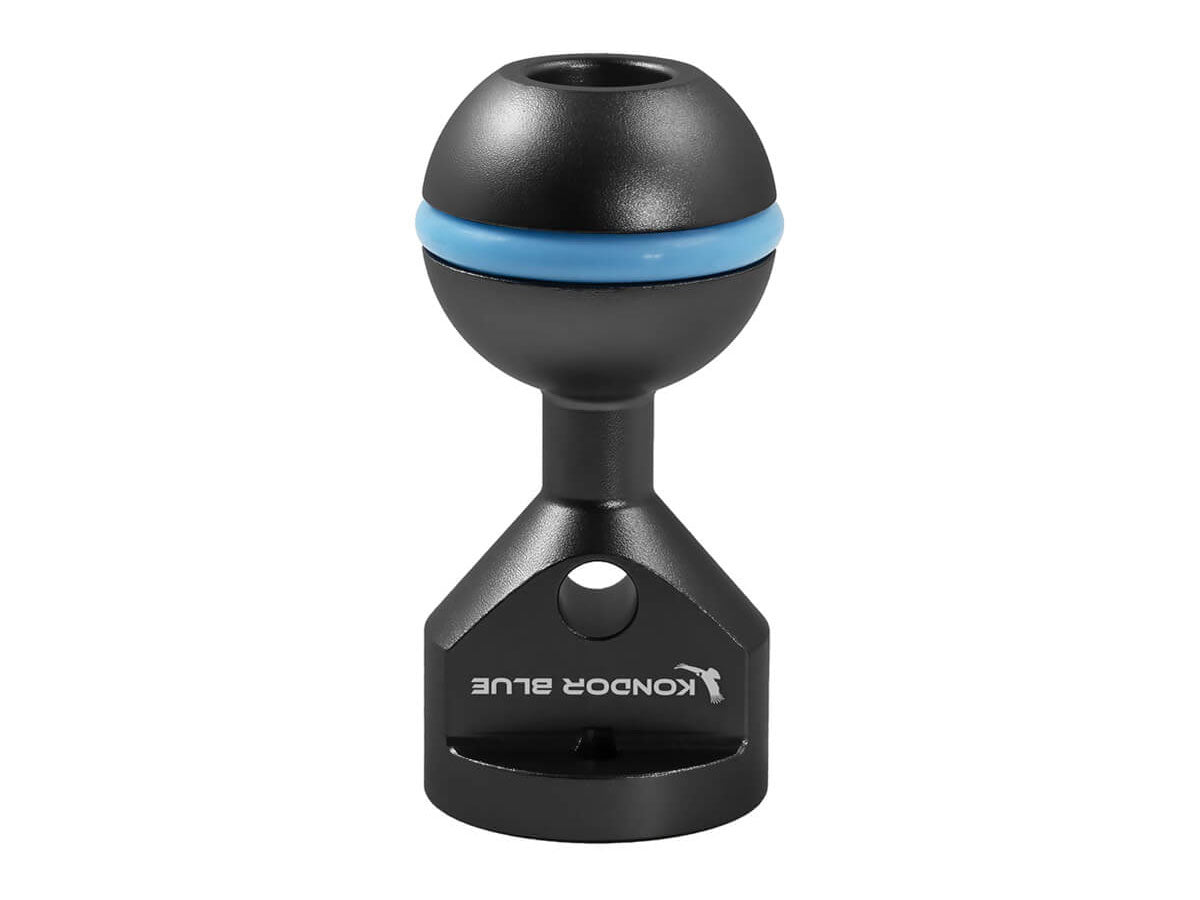 Kondor Blue 3/8" Ball Head with Arri Locating Pins for Magic Arms - Raven Black
