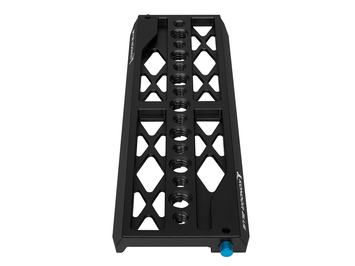 Kondor Blue 12" ARRI Lightweight Dovetail Plate - Raven Black
