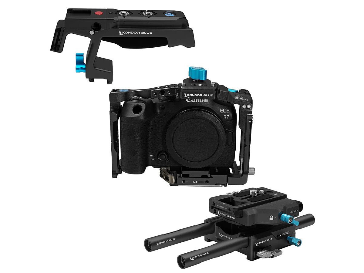 Kondor Blue Canon R7 Arca Base Rig MKII (Raven Black)