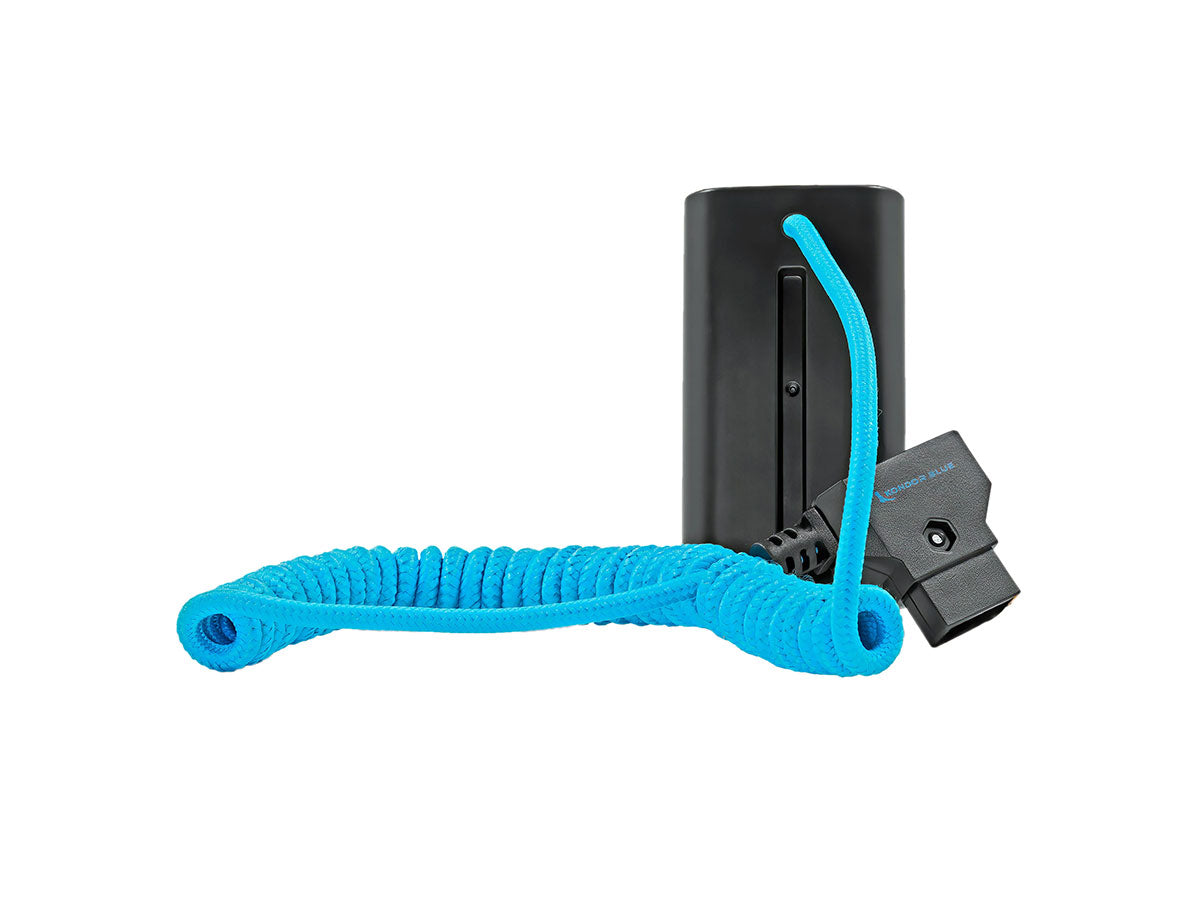 Kondor Blue D-Tap to Sony L-Series NPF Dummy Battery Cable - Blue