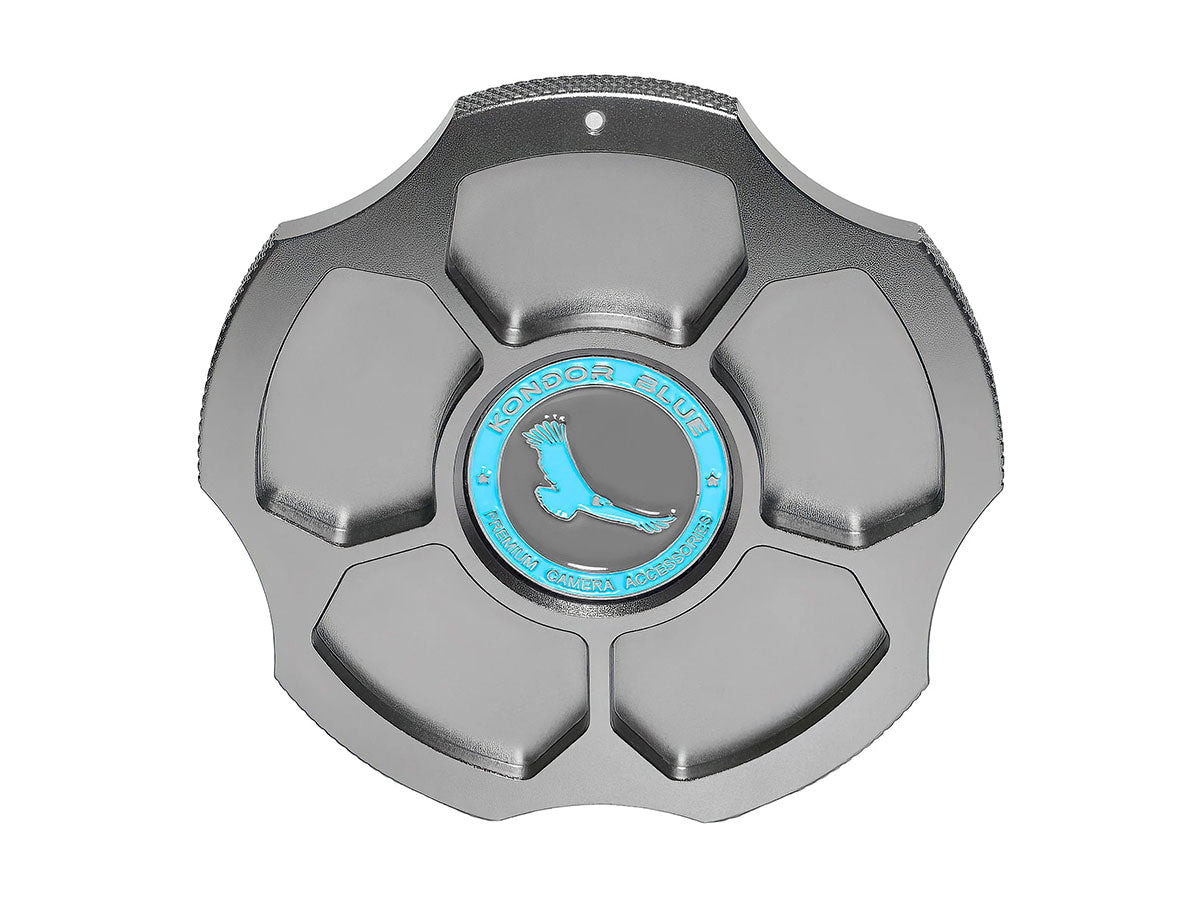 Kondor Blue Fujifilm GF Cine Cap - Metal Body Cap for Camera Lens Port (Space Gray)