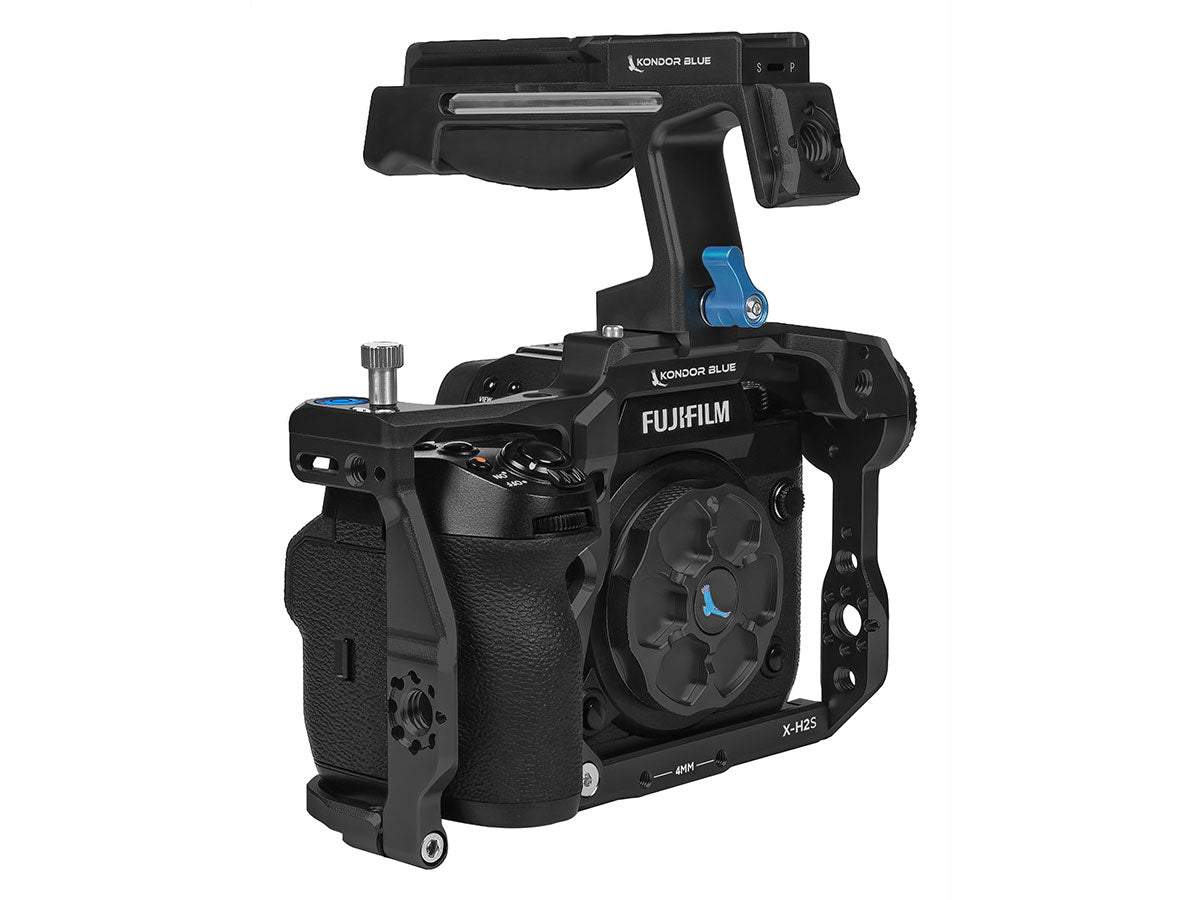 Kondor Blue Fujifilm X-H2S Cage with Top Handle - Raven Black