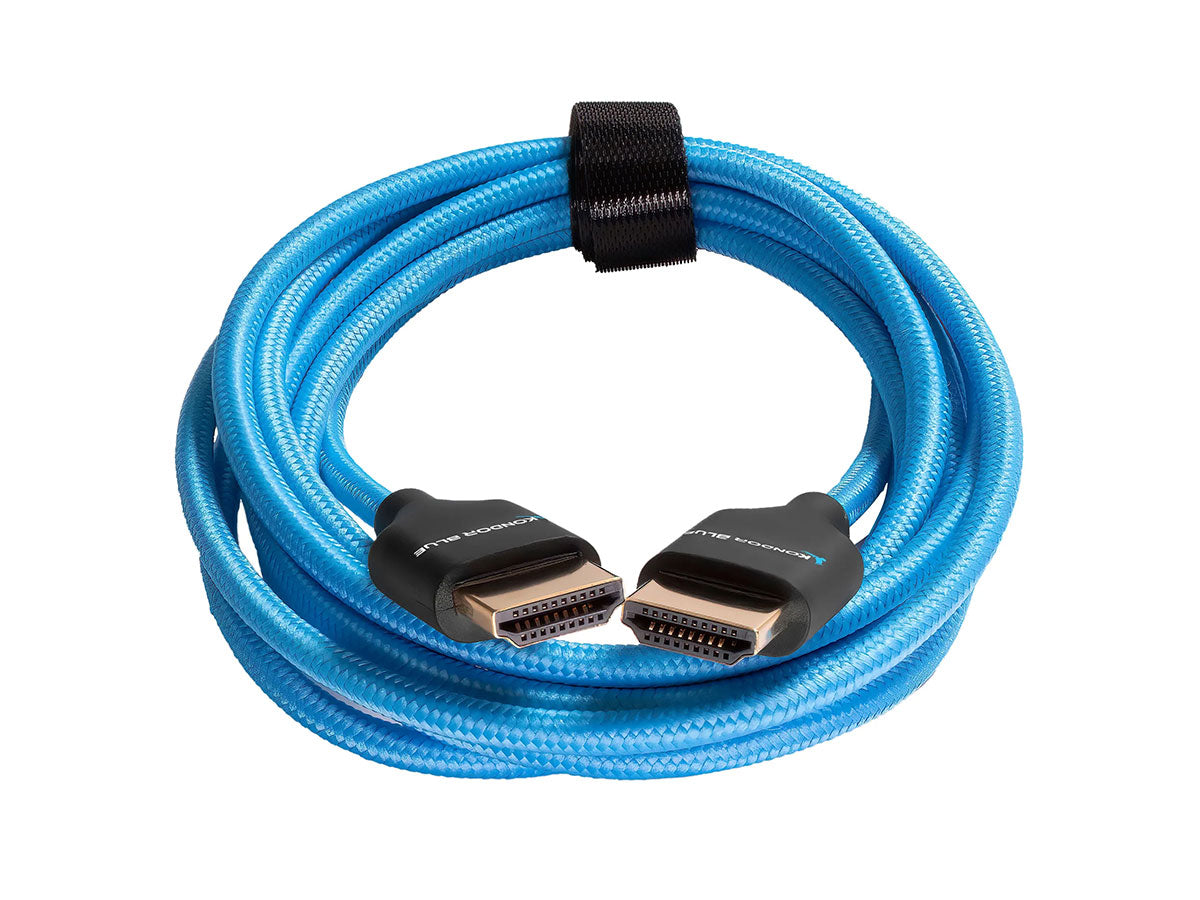 Kondor Blue 7ft HDMI 2.0 Braided Blue Cable