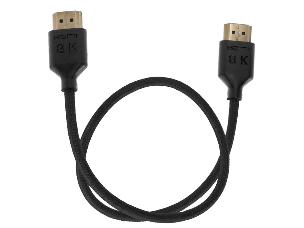 Kondor Blue 8K HDMI 2.1 17" Braided Cable - Black