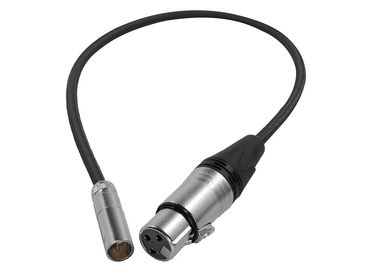 Kondor Blue Mini XLR Male to XLR Female Audio Cable - Black