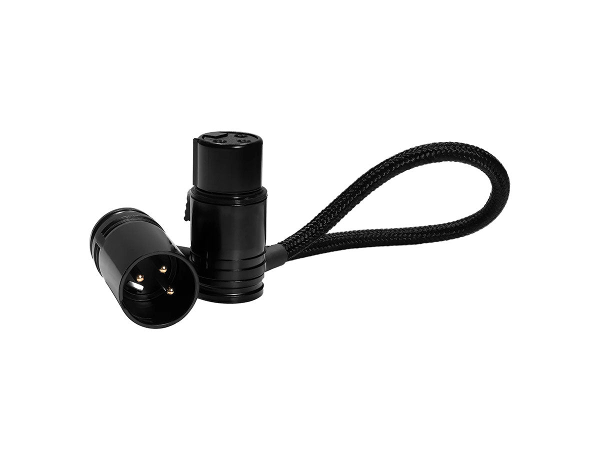 Kondor Blue 8" Straight Low Profile Right Angle XLR Cable