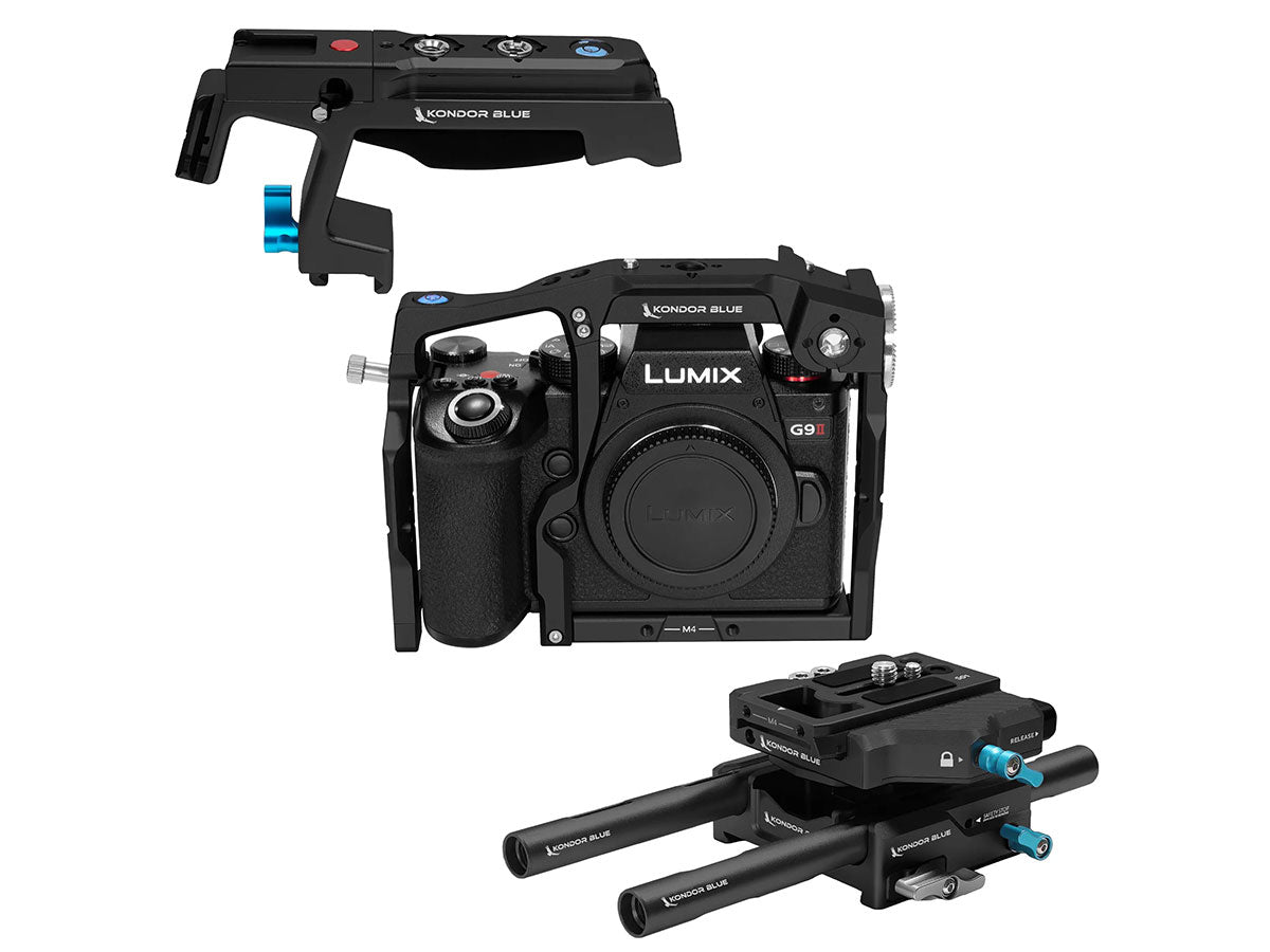 Kondor Blue Panasonic LUMIX G9 II Base Rig MKII (Raven Black)