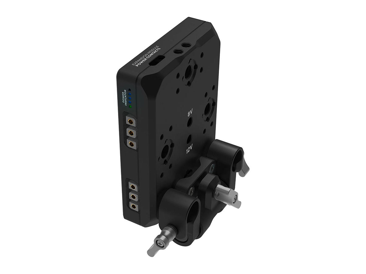 Kondor Blue Gold Mount Pro Battery Plate with Swiveling Rod Block - Raven Black