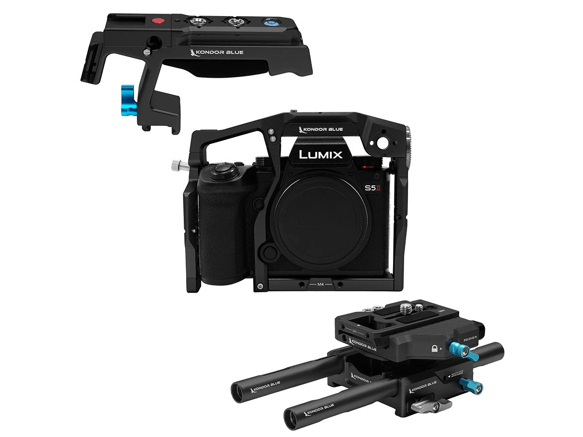Kondor Blue Panasonic LUMIX S5II/X Base Rig MKII (Raven Black)