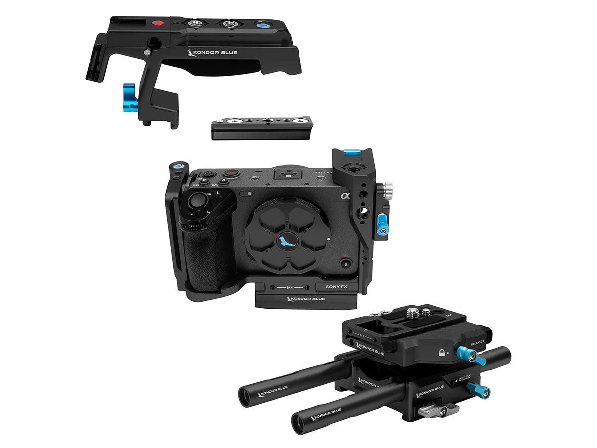Kondor Blue Sony FX3/FX30 Base Rig MKII (Raven Black)