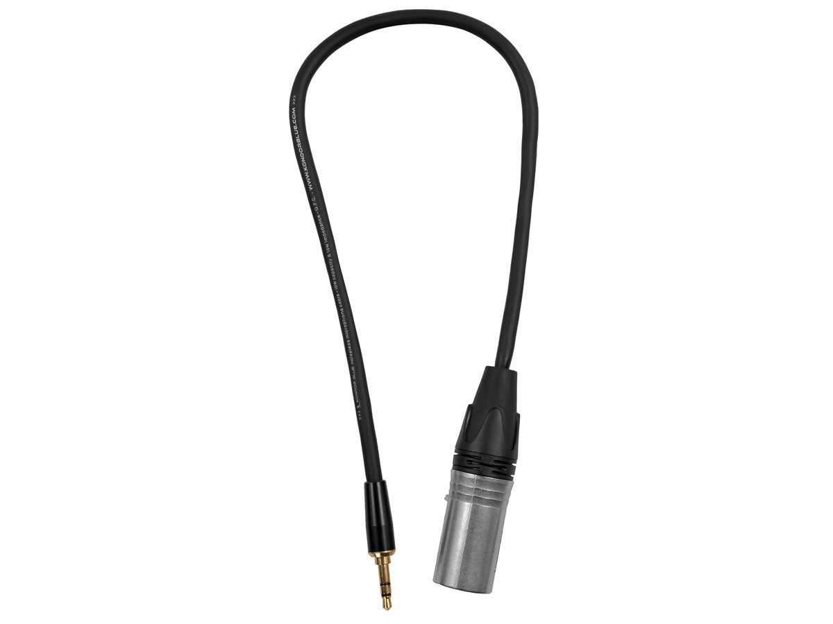 Kondor Blue 16" XLR Male to 3.5mm Male Mini TRS