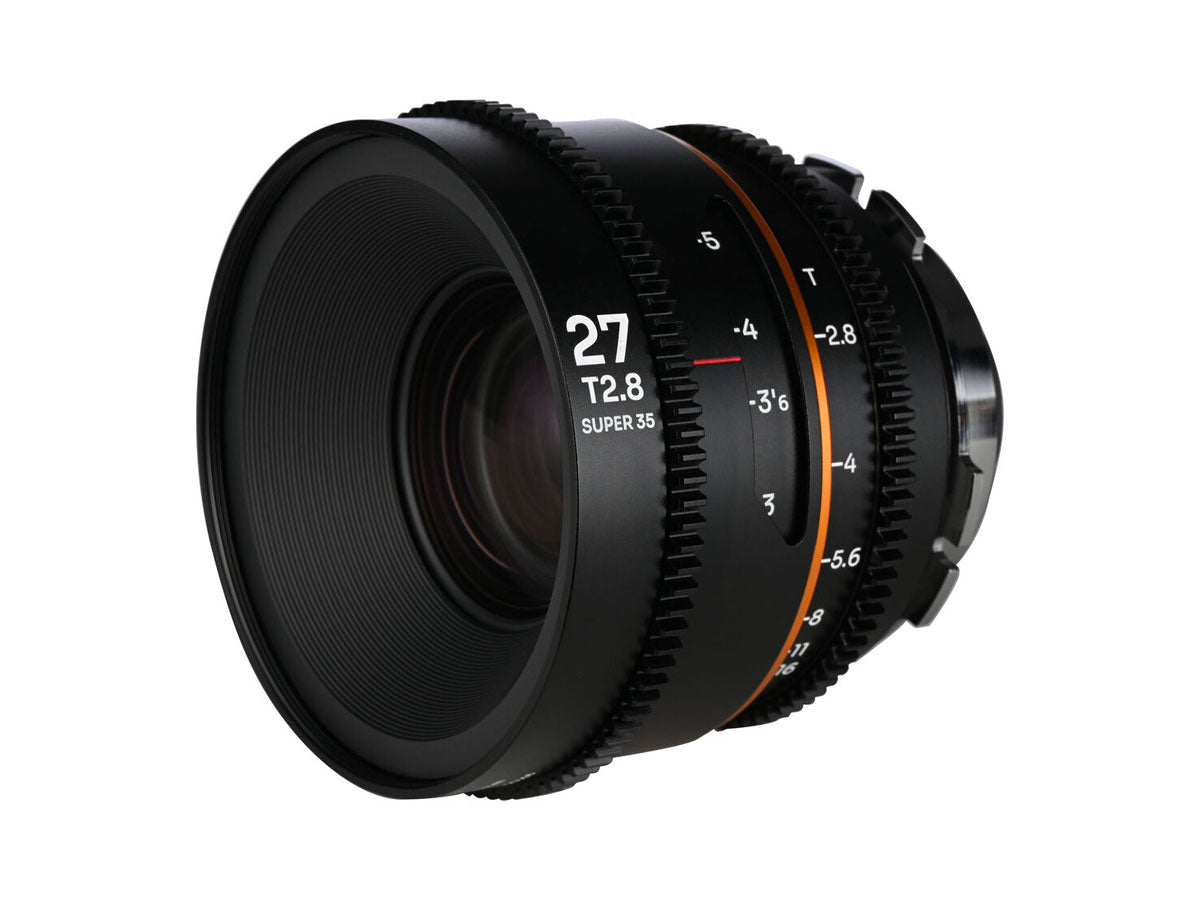 Laowa Nanomorph 27mm T2.8 1.5X S35 Lens (Amber) - PL/EF Mount