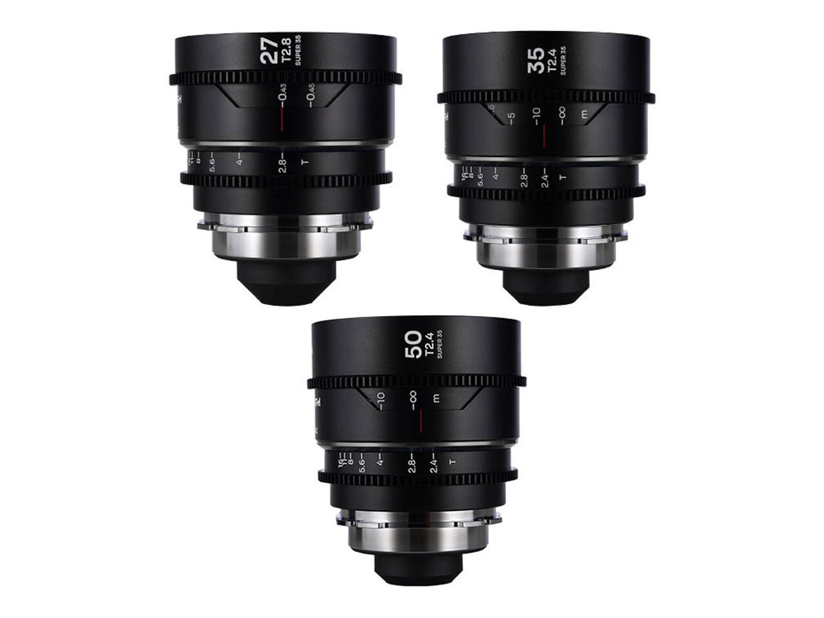 Laowa Nanomorph 3 Lens Kit - 27/35/50mm (Silver) - PL/EF Mount