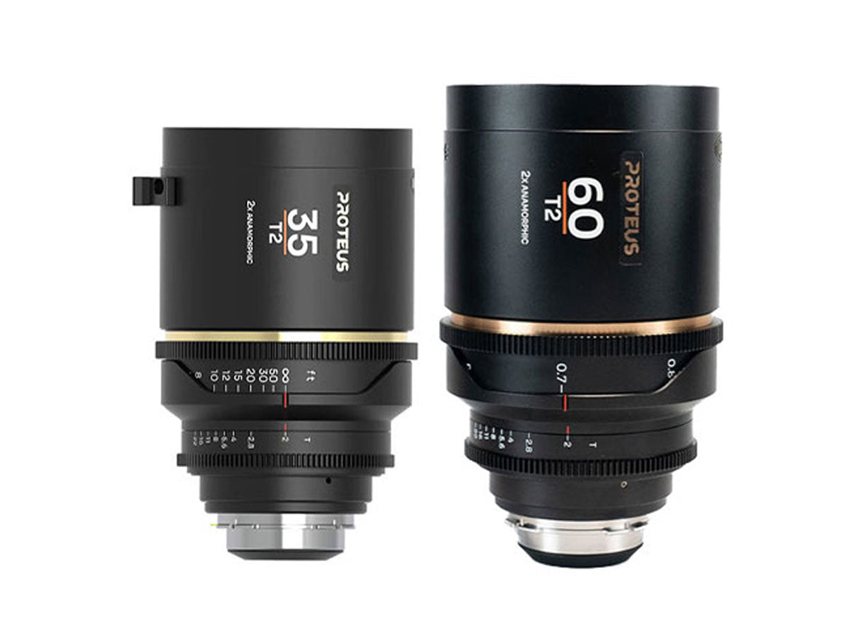Laowa Proteus 35m/60mm T2 2X Anamorphic Lens Bundle (Amber) - PL Mount