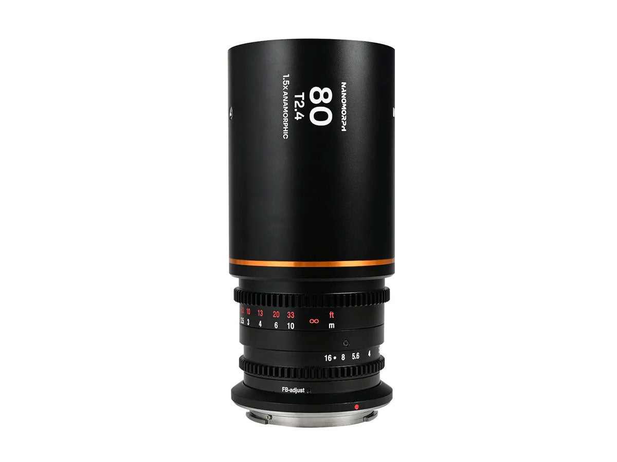 Laowa Nanomorph 80mm T2.4 1.5X S35 - L Mount (Amber)
