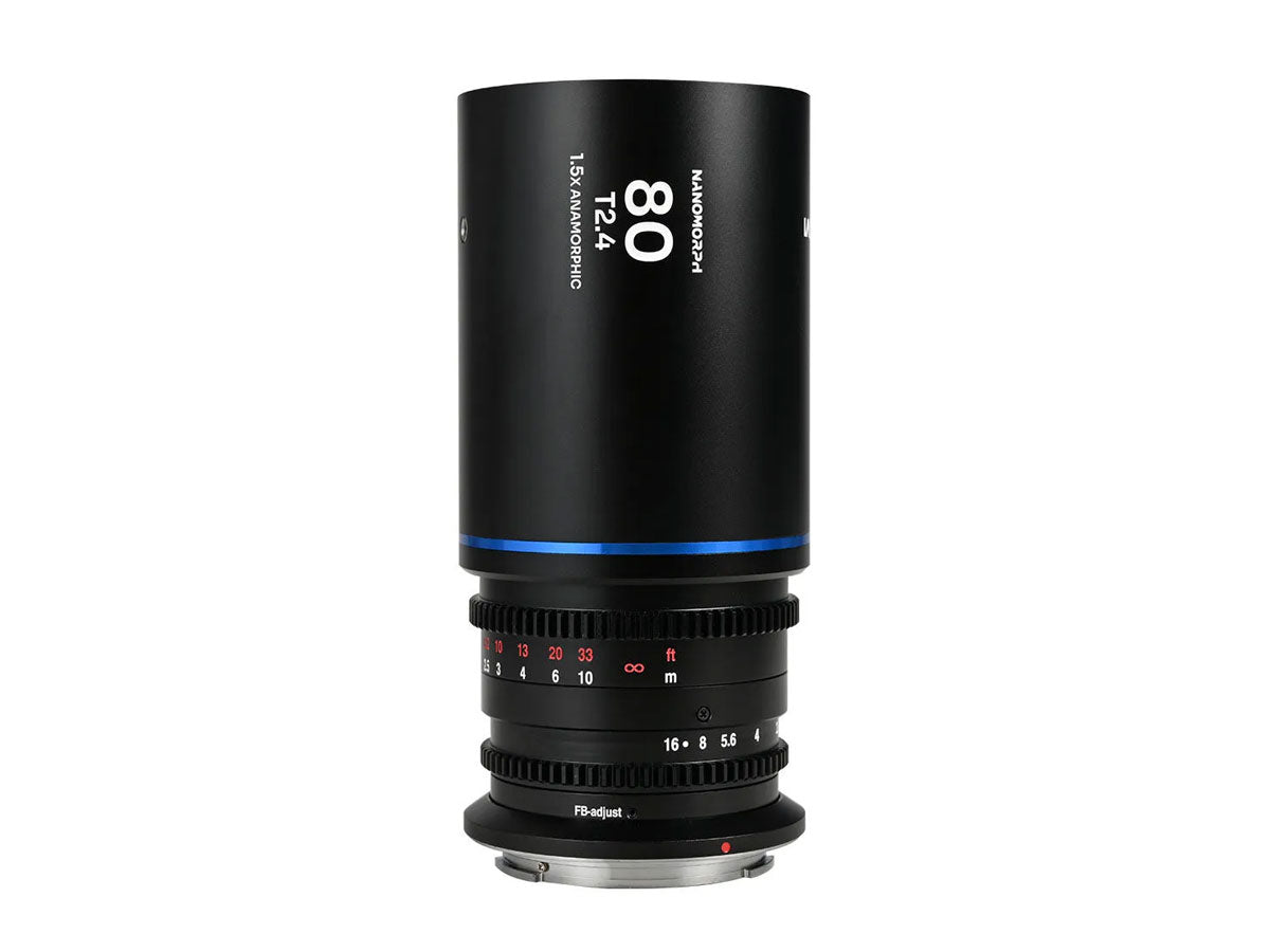 Laowa Nanomorph 80mm T2.4 1.5X S35 - RF Mount (Blue)
