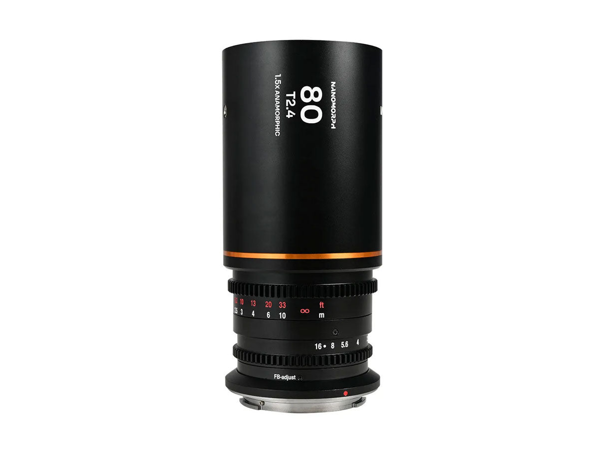 Laowa Nanomorph 80mm T2.4 1.5X S35 - E Mount (Amber)