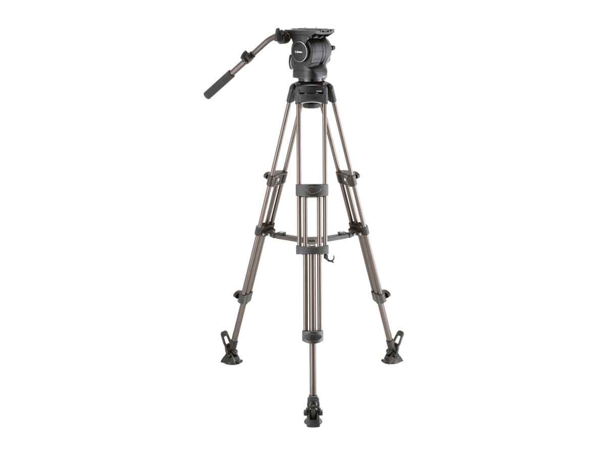 Libec RSP-750M Professional Aluminum Tripod System with Mid-level Spreader for ENG Setups