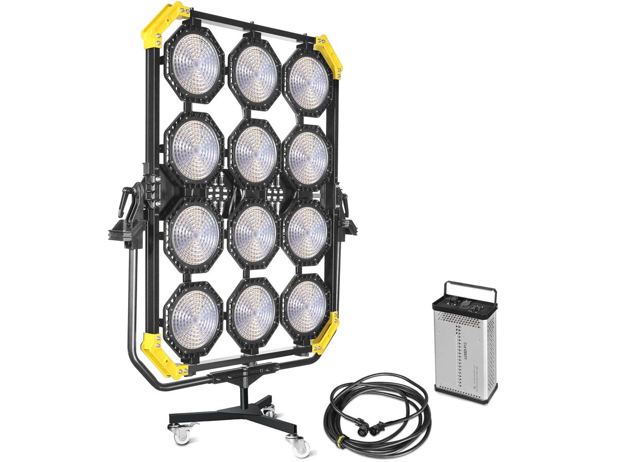 Lightstar LUXED-P12 Full Colour LED Spotlight/Spacelight (1920W) w/ Lumen Radio - In Flight Case