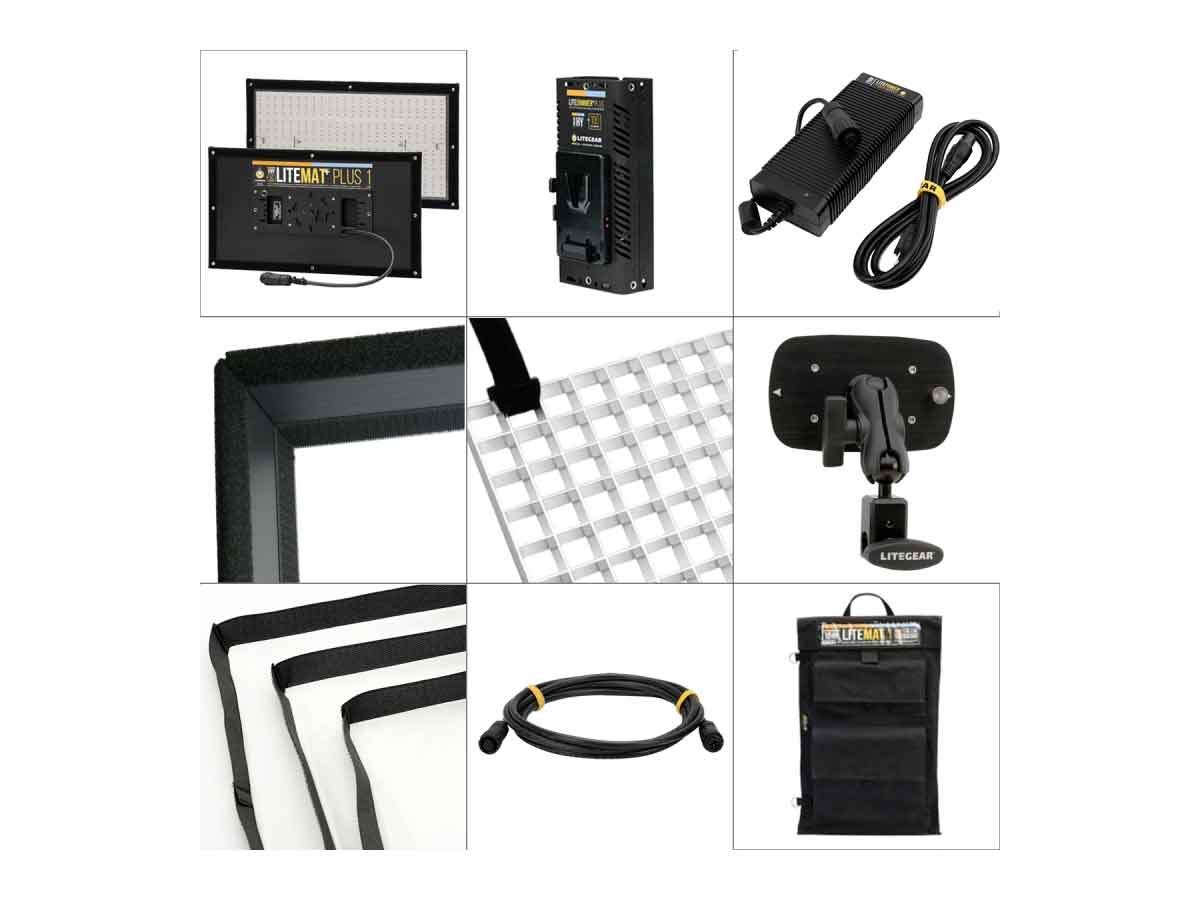 Litegear LiteMat Plus One Complete Kit Hybrid 24v w/ V-Lock Mount