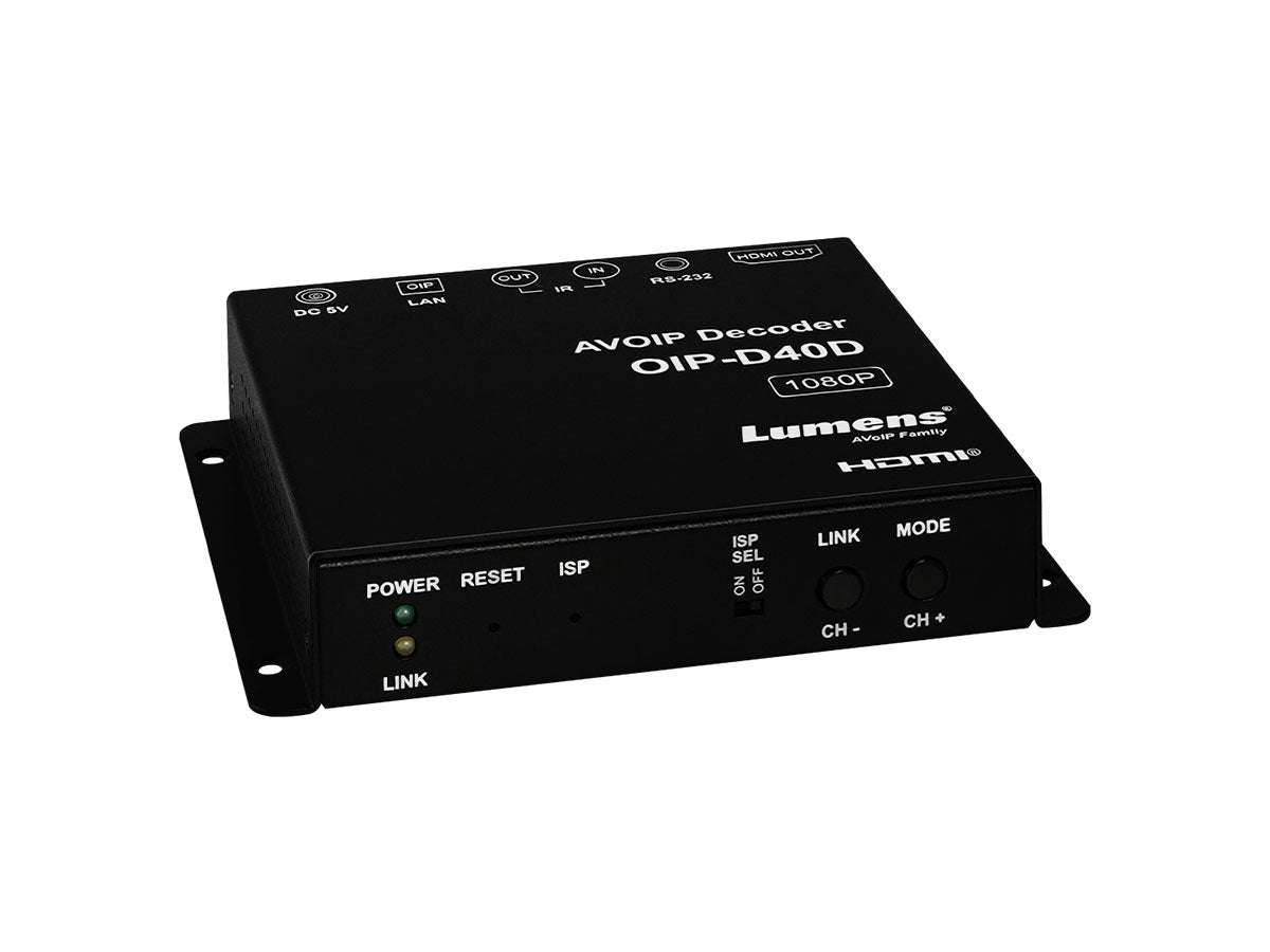 Lumens OIP-D40D Full HD 1G Decoder