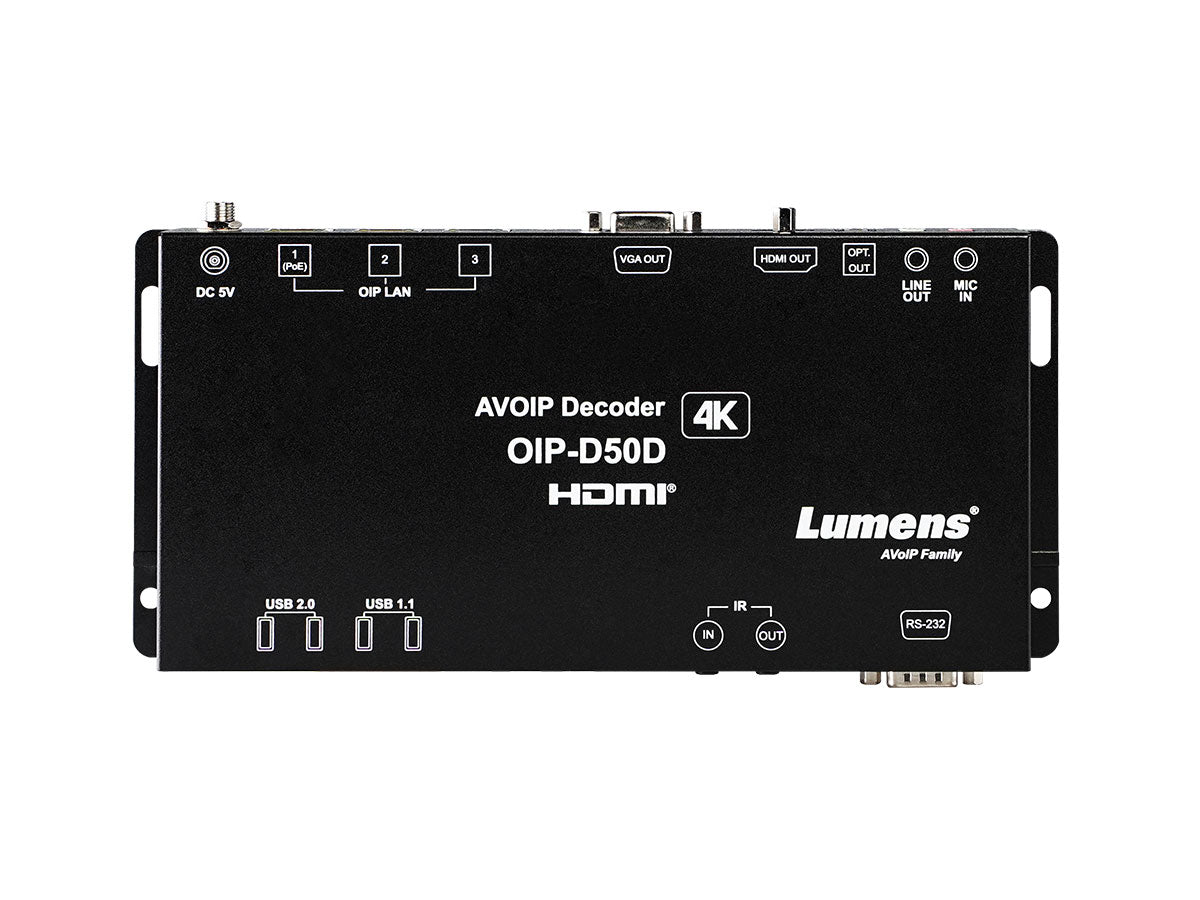 Lumens OIP-D50D 4K 1G Decoder