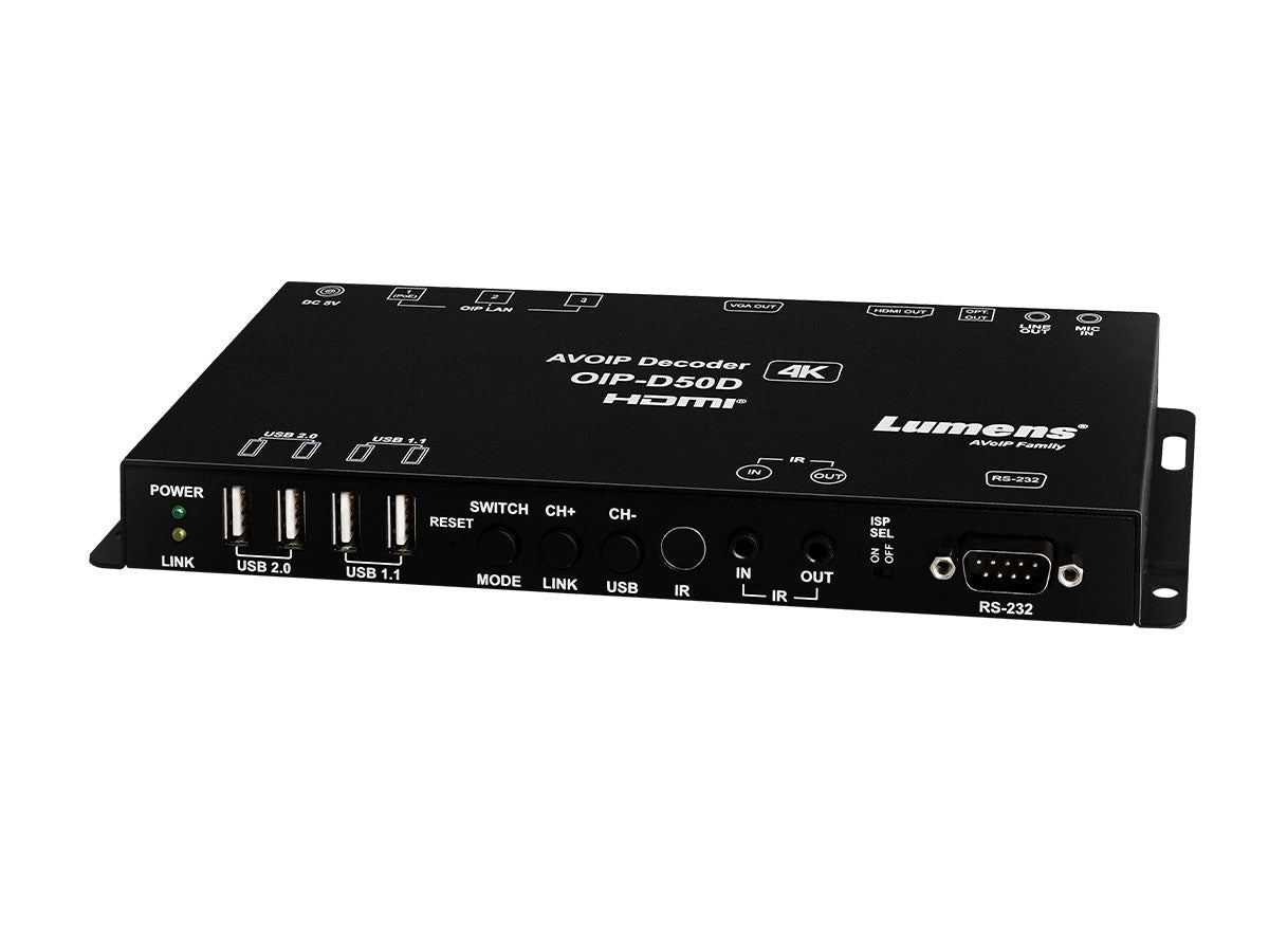 Lumens OIP-D50D 4K 1G Decoder
